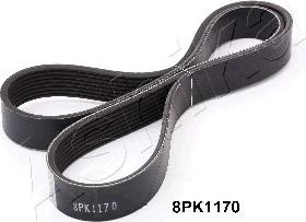 Ashika 112-8PK1170 - V-Ribbed Belt autospares.lv