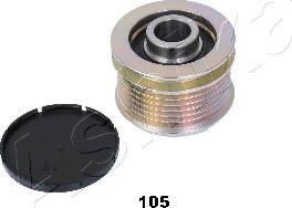 Ashika 130-01-105 - Pulley, alternator, freewheel clutch autospares.lv