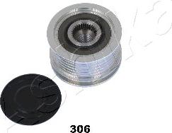 Ashika 130-03-306 - Pulley, alternator, freewheel clutch autospares.lv