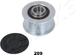 Ashika 130-02-209 - Pulley, alternator, freewheel clutch autospares.lv