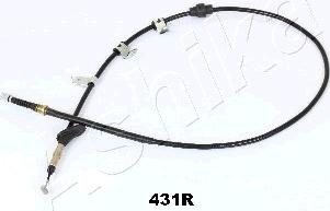 Ashika 131-04-431R - Cable, parking brake autospares.lv