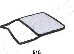 Ashika 20-06-616 - Air Filter, engine autospares.lv