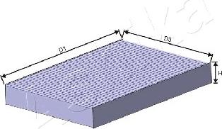 Ashika 21-NS-NS26 - Filter, interior air autospares.lv