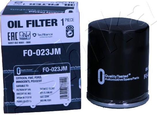 Ashika FO-023JM - Oil Filter autospares.lv