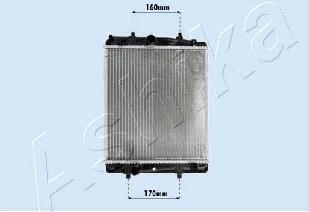 Ashika RDA033069 - Radiator, engine cooling autospares.lv