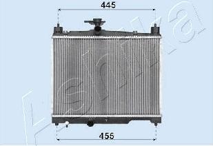 Ashika RDA153041 - Radiator, engine cooling autospares.lv