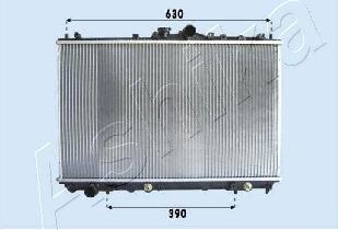 Ashika RDA163026 - Radiator, engine cooling autospares.lv