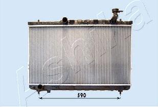 Ashika RDA283087 - Radiator, engine cooling autospares.lv