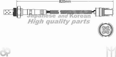 Ashuki 9200-48286 - Lambda Sensor autospares.lv