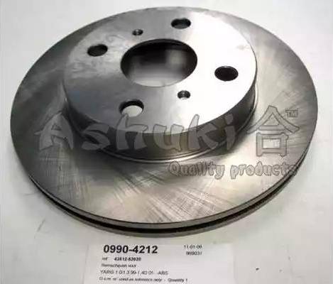 Ashuki 0990-4212 - Brake Disc autospares.lv