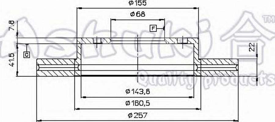 Ashuki 0990-6501 - Brake Disc autospares.lv