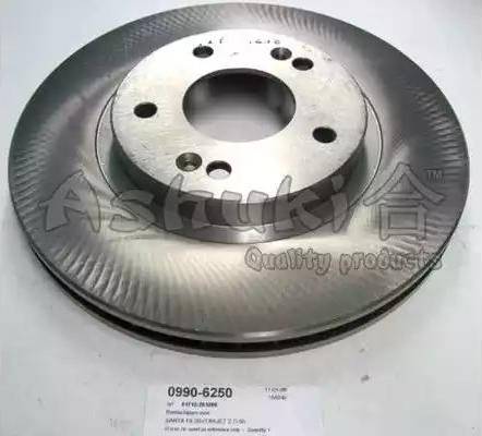 Ashuki 0990-6250 - Brake Disc autospares.lv