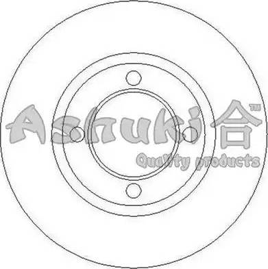 Ashuki 0990-3512 - Brake Disc autospares.lv