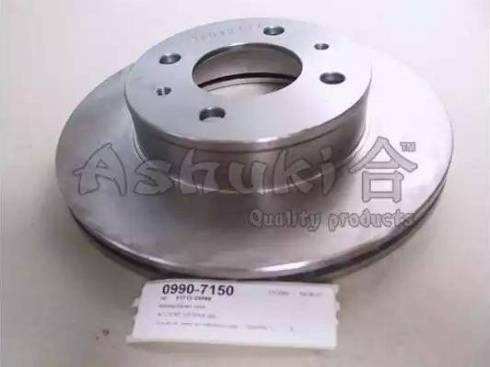 Ashuki 0990-7150 - Brake Disc autospares.lv