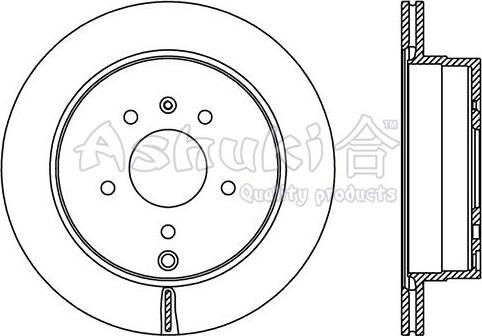 Ashuki 0993-8090 - Brake Disc autospares.lv