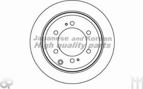 Ashuki 0993-3302 - Brake Disc autospares.lv