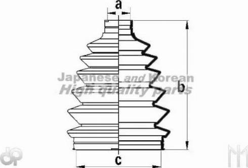 Ashuki 0858-4103 - Bellow, drive shaft autospares.lv