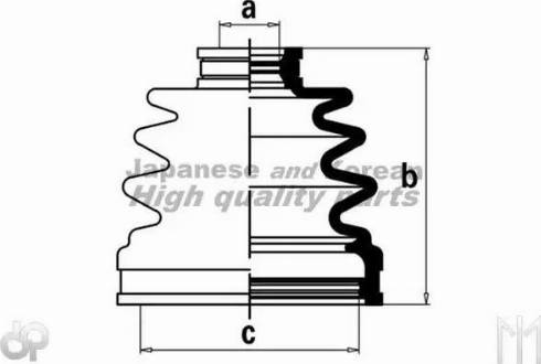 Ashuki 0864-2107 - Bellow, drive shaft autospares.lv