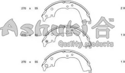 Ashuki 1050-5602 - Brake Shoe Set autospares.lv