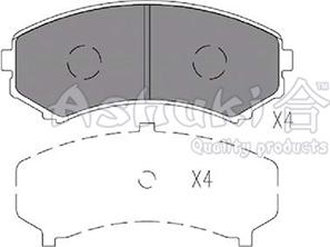 Ashuki 1080-9305 - Brake Pad Set, disc brake autospares.lv