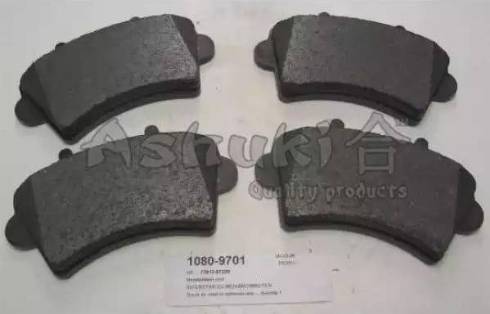 Ashuki 1080-9701 - Brake Pad Set, disc brake autospares.lv