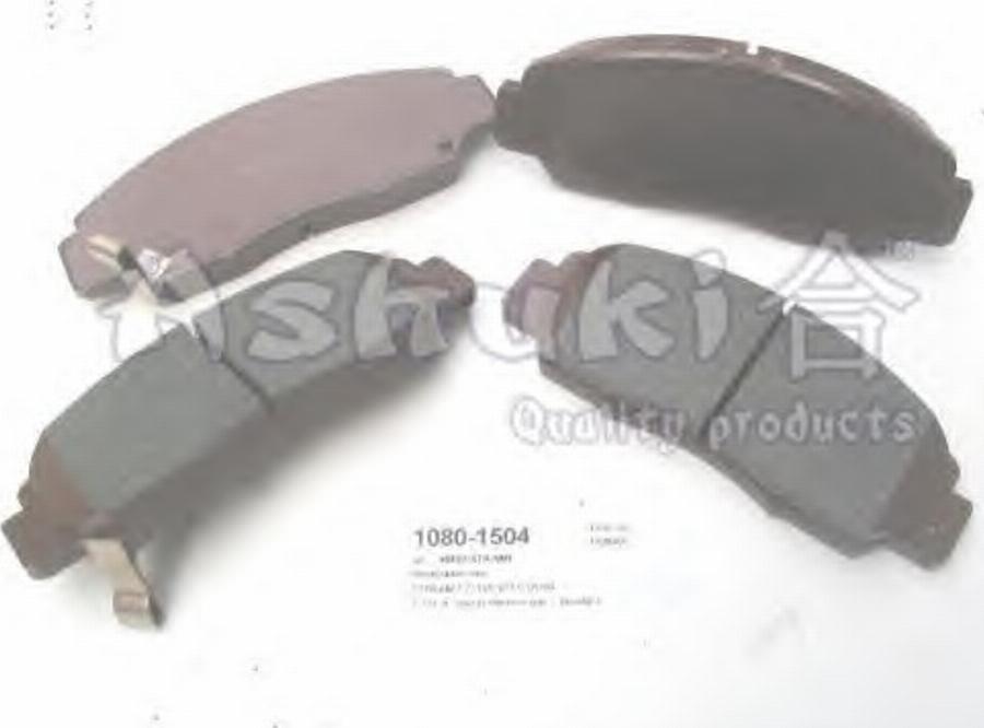 Ashuki 1080-1504 - Brake Pad Set, disc brake autospares.lv