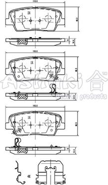 Ashuki 1083-2130 - Brake Pad Set, disc brake autospares.lv