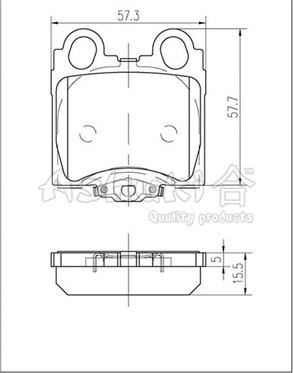 Ashuki 1083-7102 - Brake Pad Set, disc brake autospares.lv