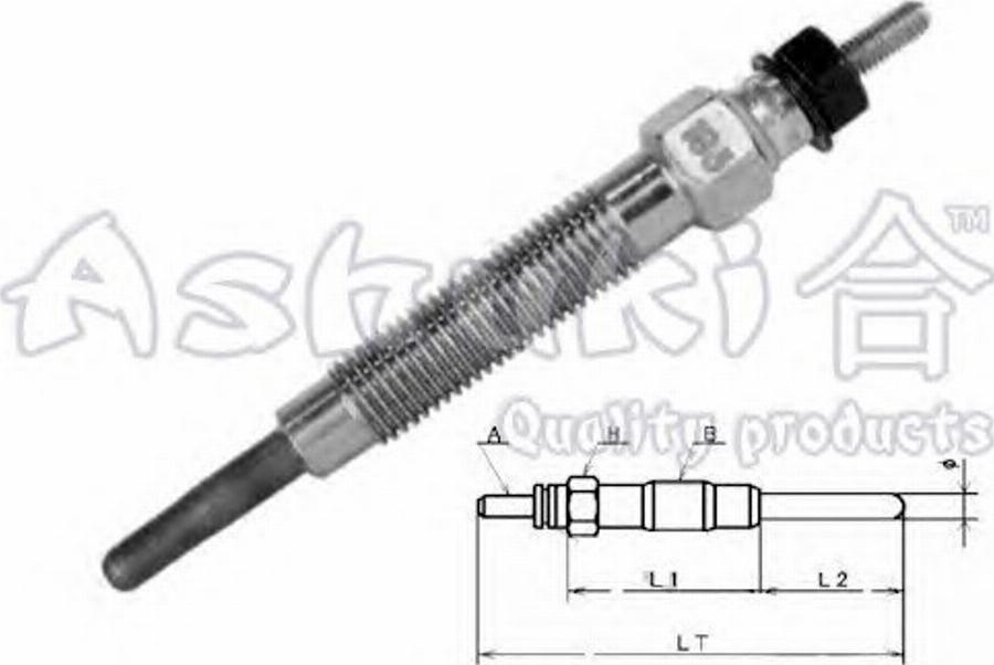 Ashuki 1713-0050 - Glow Plug autospares.lv