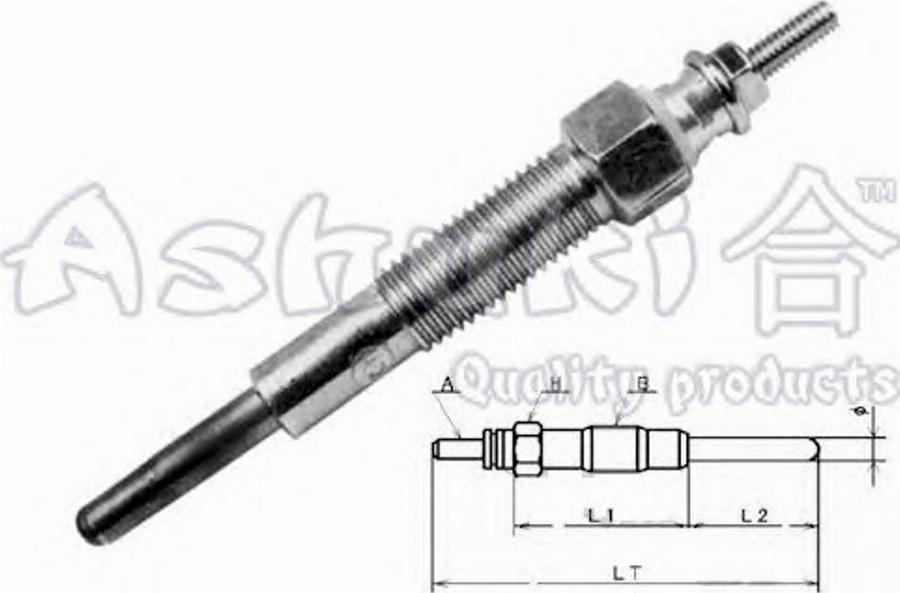 Ashuki 1713-8003 - Glow Plug autospares.lv