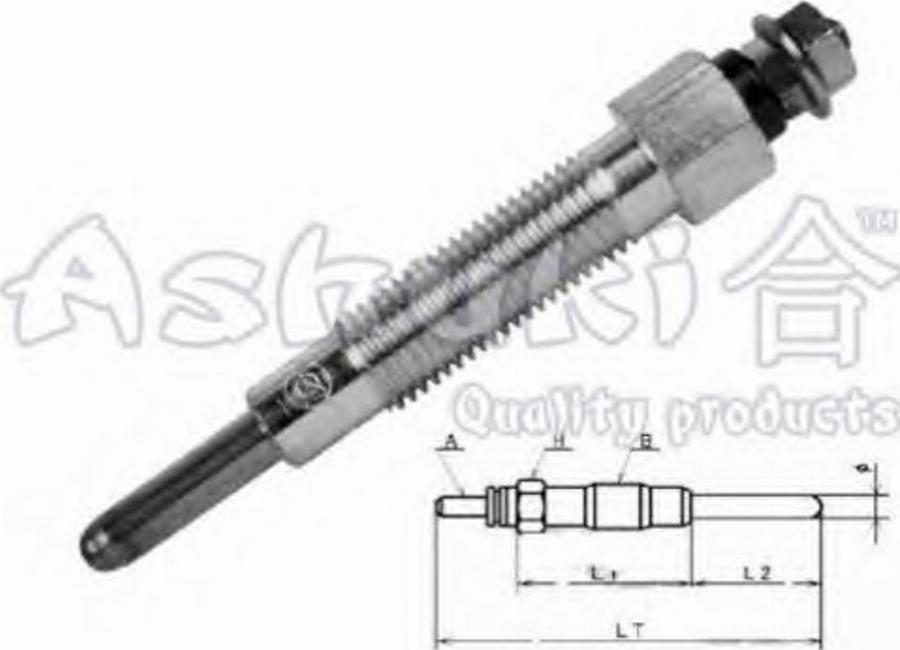 Ashuki 1713-2101 - Glow Plug autospares.lv