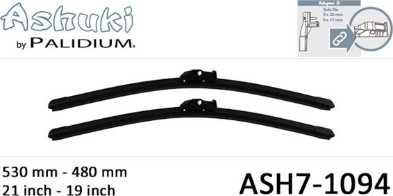 Ashuki ASH7-1094 - Wiper Blade autospares.lv