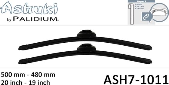 Ashuki ASH7-1011 - Wiper Blade autospares.lv