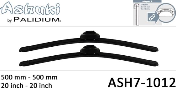 Ashuki ASH7-1012 - Wiper Blade autospares.lv