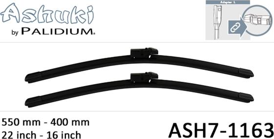 Ashuki ASH7-1163 - Wiper Blade autospares.lv