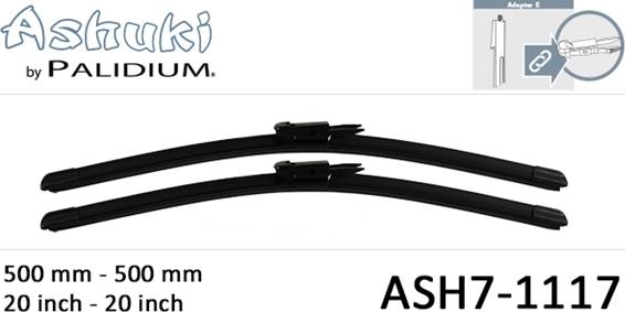 Ashuki ASH7-1117 - Wiper Blade autospares.lv