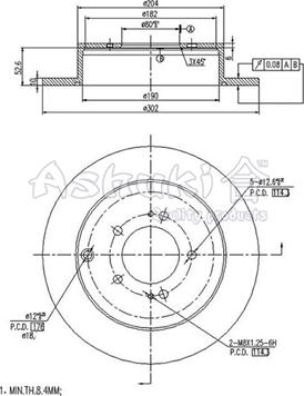 Ashuki C652-40 - Brake Disc autospares.lv