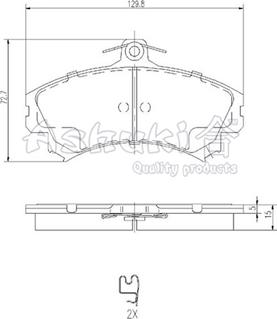 Ashuki C003-12 - Brake Pad Set, disc brake autospares.lv