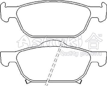 Ashuki H025-68 - Brake Pad Set, disc brake autospares.lv