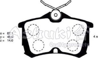 Ashuki H026-21 - Brake Pad Set, disc brake autospares.lv