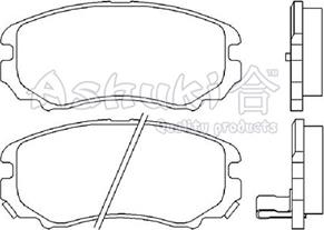 Ashuki I042-50 - Brake Pad Set, disc brake autospares.lv
