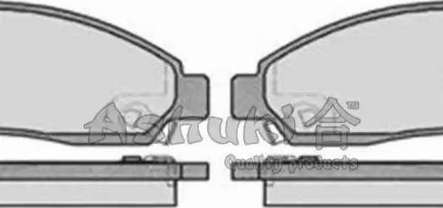 Ashuki IS015-50 - Brake Pad Set, disc brake autospares.lv