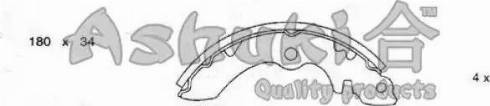 Ashuki K014-01 - Brake Shoe Set autospares.lv