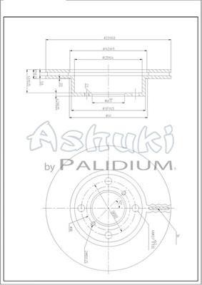 Ashuki K016-69 - Brake Disc autospares.lv