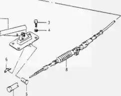 Ashuki K810-23 - Cable, parking brake autospares.lv