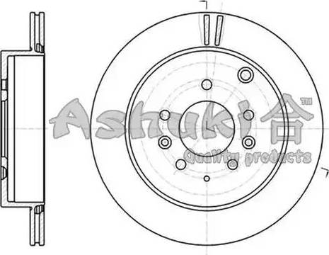 Ashuki M606-51 - Brake Disc autospares.lv