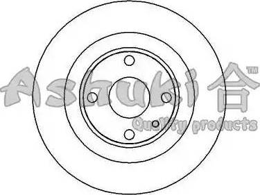 Ashuki M615-20 - Brake Disc autospares.lv