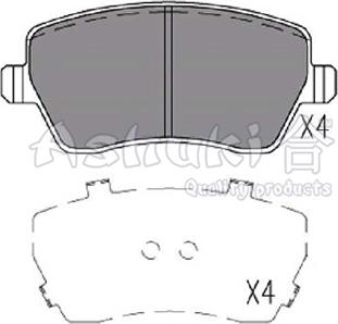 Ashuki N009-73 - Brake Pad Set, disc brake autospares.lv