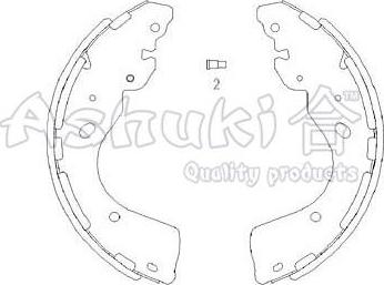 Ashuki N011-62 - Brake Shoe Set autospares.lv