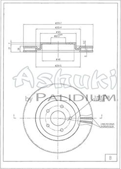 Ashuki N013-99 - Brake Disc autospares.lv